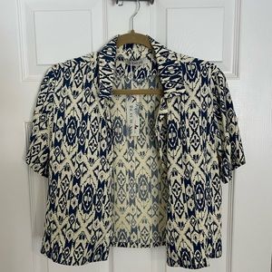 Button Down Crop Top - SMALL